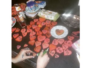 Herzen zum Valentinstag - von den Kindern des P11