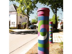 Schönes Pirmasens â€“ wie aus grauen Holzpfosten bunte Kunstwerke wurden