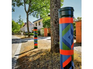 Schönes Pirmasens â€“ wie aus grauen Holzpfosten bunte Kunstwerke wurden