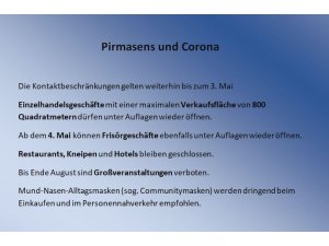 Pirmasens und Corona - Wie gehts in den nächsten Wochen weiter?