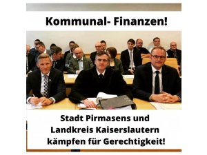 Kommunalfinanzen â€“ Pirmasens und Landkreis Kaiserslautern kämpfen Seite an Seite