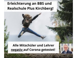 Pirmasens: Erleichterung an BBS und Realschule Plus Kirchberg