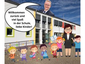 Willkommen zurück und viel Spaß in der Schule, liebe Kinder!