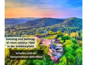61 neue Corona- Fälle in der Südwestpfalz â€“ auch Schulen und ein Seniorenheim betroffen!