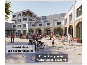 Neuigkeiten aus der Pirmasenser Höfelsgasse! – Entwickler planen Schuhstadt- Center!