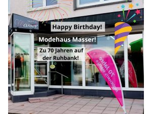 Happy Birthday, Modehaus Masser! – Zum 70. Jubiläum auf der Ruhbank!