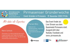 Gründen in Pirmasens: Erfolgsgeschichten via Livestream