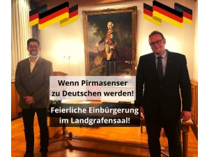 Wenn Pirmasenser zu Deutschen werden â€“ feierliche Einbürgerung im Landgrafensaal!