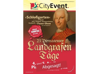 Stadt sagt Landgrafentage ab â€“ Verkaufsoffener Sonntag verschoben