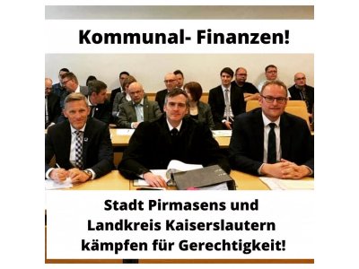 Kommunalfinanzen â€“ Pirmasens und Landkreis Kaiserslautern kämpfen Seite an Seite