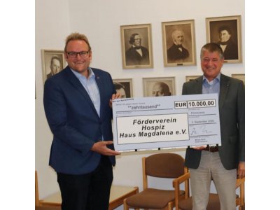 OB-Ball  – Pirmasenser spenden 10.000,- € für Hospiz-Neubau
