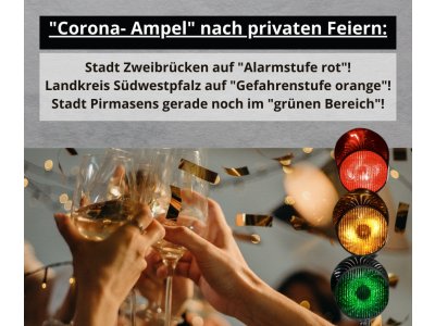 Private Feiern und Corona – die Ampeln schalten um!