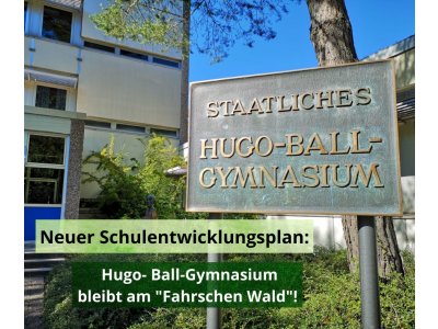 Pirmasens: Neuer Schulentwicklungsplan: Hugo- Ball- Gymnasium bleibt am Fahrschen Wald!